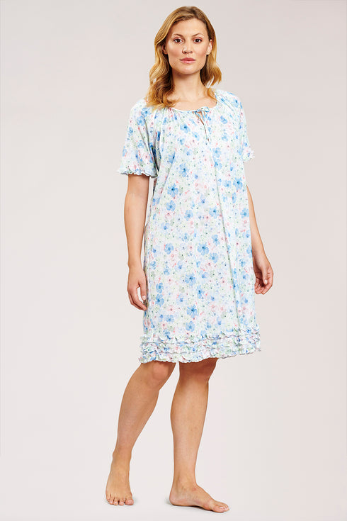 Feraud  Nightgown 1/2 sleeve round neck raglan